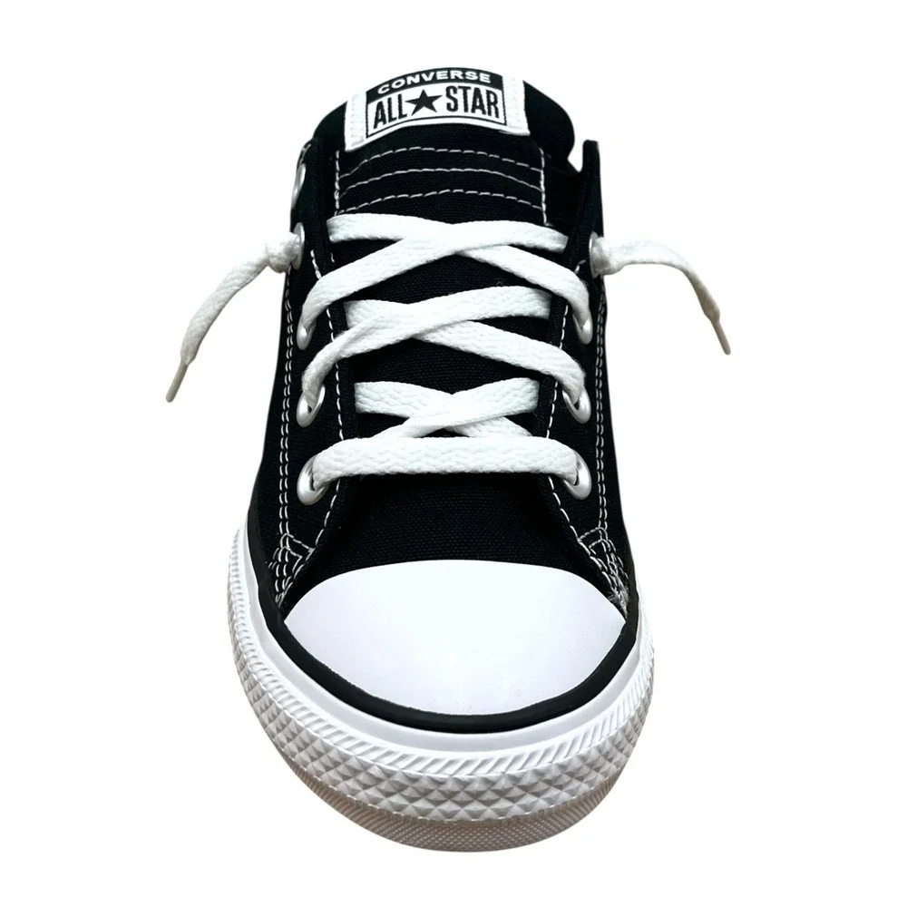 Converse Chuck Taylor Street Youth Boys Girls Low Top Sneaker Size 7 Black White